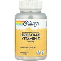 Solaray, Pagerintas įsisavinimas, liposominis vitaminas C, 100 daržovių kapsulių