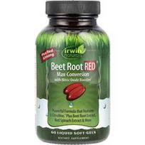 Irwin Naturals, Burokėlių šaknų RED®, maksimalios konversijos su azoto oksido stiprikliu, 60 skystų minkštųjų kapsulių