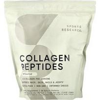 Sports Research, Kolageno peptidai, be skonio, 20 atskirų pakelių po 0,39 uncijos (11 g)