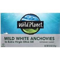 Wild Planet, Laukiniai baltieji ančiuviai ypač tyrame alyvuogių aliejuje, 125 g