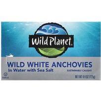 Wild Planet, Baltieji laukiniai ančiuviai vandenyje su jūros druska, 125 g