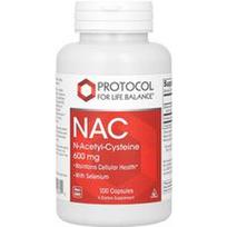 Protocol for Life Balance, NAC (N-acetilcisteinas), 600 mg, 100 vegetariškų kapsulių