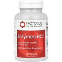 Protocol for Life Balance, Enzimai-HCl™, 120 kapsulių