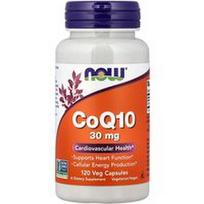 NOW Foods, CoQ10, 30 mg, 120 vegetariškų kapsulių