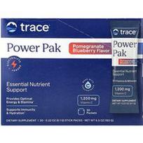 Trace, „Power Pak“, esminių maistinių medžiagų palaikymas, granatų ir mėlynių skonio, 30 pakelių po 6,1 g (0,22 uncijos)