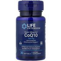 Life Extension, Super Ubiquinol CoQ10 su patobulinta mitochondrijų atrama, 30 minkštųjų gelių