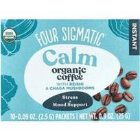 Four Sigmatic, Tirpi ekologiška kava su Reishi ir Chaga grybais, rami, vidutinio skrudinimo, 10 pakelių po 0,09 uncijos (2,5 g)