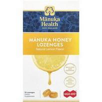 Manuka Health, Manukos medaus pastilės, natūrali citrina, MGO 400+, 15 pastilių