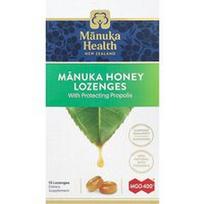 Manuka Health, Manukos medaus pastilės, propolis, MGO 400+, 15 pastilių