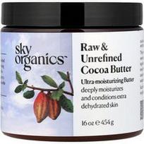 Sky Organics, Neapdorotas ir nerafinuotas kakavos sviestas, 454 g