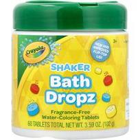 Crayola, „Shaker Bath Dropz“, 3+, be kvapiklių, 60 tablečių, 102 g