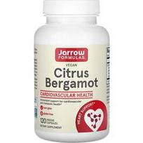Jarrow Formulas, Veganiška citrusinė bergamotė, 120 daržovių kapsulių (500 mg vienoje kapsulėje)
