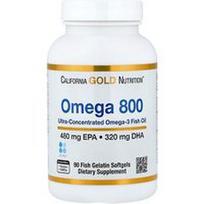 California Gold Nutrition, Omega 800, 90 žuvies želatinos minkštųjų kapsulių (1000 mg vienoje minkštojoje kapsulėje)