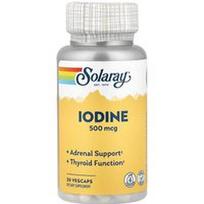 Solaray, Jodas, 500 mcg, 30 daržovių kapsulių