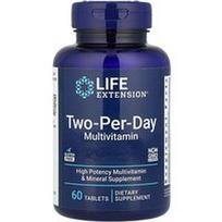 Life Extension, Multivitaminai du per dieną, 60 tablečių