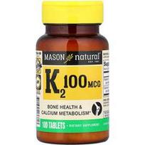 Mason Natural, Vitaminas K2, 100 tablečių