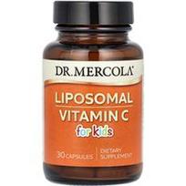Dr. Mercola, Liposominis vitaminas C vaikams, 30 kapsulių (125 mg vienoje kapsulėje)