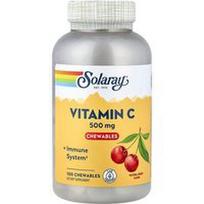 Solaray, Kramtomosios tabletės su vitaminu C, natūralios vyšnios, 100 kramtomųjų tablečių