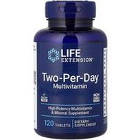 Life Extension, Multivitaminai du per dieną, 120 tablečių