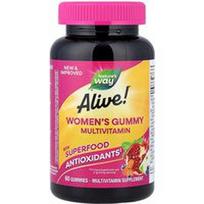 Nature's Way, Gyvas! ® Moterų guminukai multivitaminai, mišrios uogos, 60 guminukų
