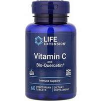 Life Extension, Vitaminas C ir Bio-Quercetin®, 60 vegetariškų tablečių