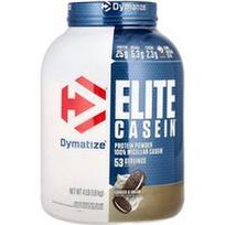 Dymatize, Elitinis kazeinas, sausainiai ir grietinėlė, 4 svarai (1,8 kg)