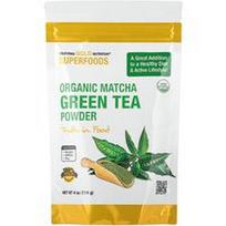 California Gold Nutrition, Supermaistas, ekologiški Matcha žaliosios arbatos milteliai, 4 uncijos (114 g)