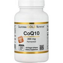 California Gold Nutrition, CoQ10, 200 mg, 120 vegetariškų minkštųjų kapsulių
