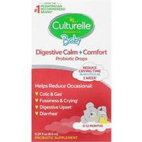 Culturelle, Kūdikių probiotikai, virškinimo raminantys ir komforto probiotikų lašai, 0–12 mėnesių, 8,5 ml (0,29 skysčio uncijos)
