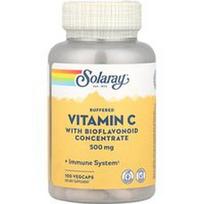 Solaray, Buferinis vitaminas C su bioflavonoidų koncentratu, 500 mg, 100 daržovių kapsulių
