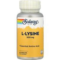 Solaray, L-lizinas, 500 mg, 60 daržovių kapsulių
