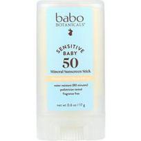 Babo Botanicals, Mineralinis apsauginis kremas nuo saulės jautriai kūdikių odai, SPF 50, be kvapiklių, 17 g