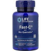 Life Extension, „Fast-C®“ ir „Bio-Quercetin®“, 60 vegetariškų tablečių