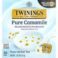 Twinings, Gryna žolelių arbata, grynos ramunėlės, be kofeino, 50 arbatos pakelių, 75 g