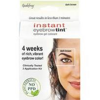 Godefroy, Instant Eyebrow Tint™ antakių dažai, tamsiai rudi, 3 dažų rinkinys
