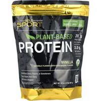 California Gold Nutrition, Sportinis, veganiškas baltyminis gėrimas su žirnių baltymų izoliatu ir rudųjų ryžių baltymais, vanilės skonio, 907 g