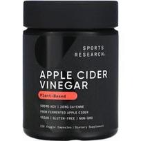 Sports Research, Obuolių sidro actas, 120 vegetariškų kapsulių