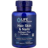 Life Extension, Plaukams, odai ir nagams, kolageno ir nagų formulė, 120 tablečių