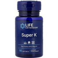 Life Extension, Super K, 90 minkštųjų kapsulių