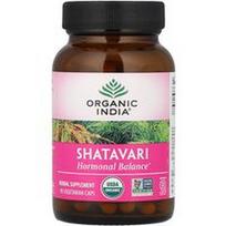 Organic India, Shatavari, 90 vegetariškų dangtelių (400 mg vienoje kapsulėje)