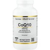 California Gold Nutrition, CoQ10 su Bioperine® juodųjų pipirų ekstraktu, 360 vegetariškų kapsulių
