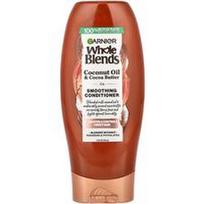 Garnier, „Whole Blends“, glotninamasis kondicionierius, kokosų aliejus ir kakavos sviestas, 370 ml
