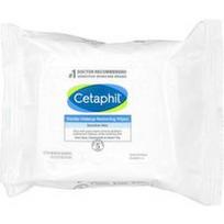 Cetaphil, Švelnios makiažo valymo servetėlės, 25 iš anksto sudrėkintos servetėlės