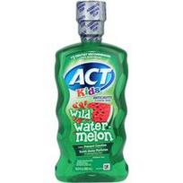 ACT, Vaikiškas, Fluorido skalavimas nuo ertmės, Be alkoholio, Laukinis arbūzas, 16.9 fl oz (500 ml)