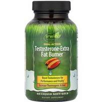 Irwin Naturals, Testosterono papildomų riebalų degintojas™, 60 skystų minkštųjų gelių