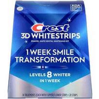 Crest, 3D Whitestrips™, Dantų balinimo rinkinys, Glamorous White, 28 juostelės