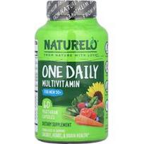NATURELO, Vienas dienos multivitaminas vyrams 50+, 60 vegetariškų kapsulių