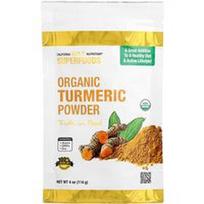 California Gold Nutrition, „Superfoods“, ekologiški ciberžolių milteliai, 114 g