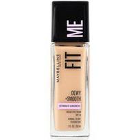 Maybelline, „Fit Me“ makiažo pagrindas „Dewy + Smooth“, SPF 18, 120 klasikinė dramblio kaulo spalva, 30 ml