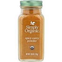 Simply Organic, Aštrūs kario milteliai, 2.8 uncijos (79 g)